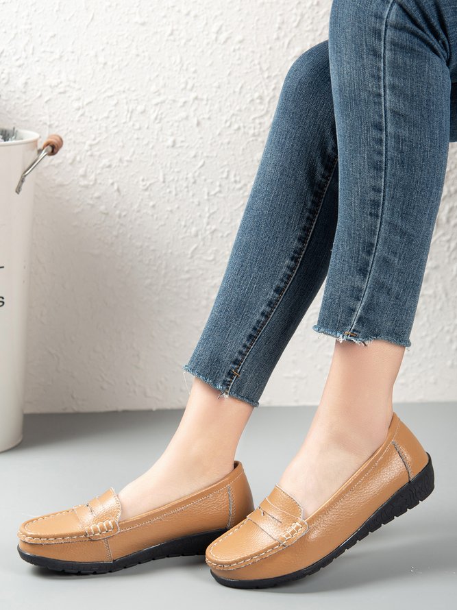 Retro Flache Schuhe