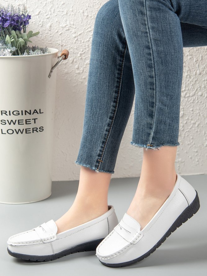 Retro Flache Schuhe