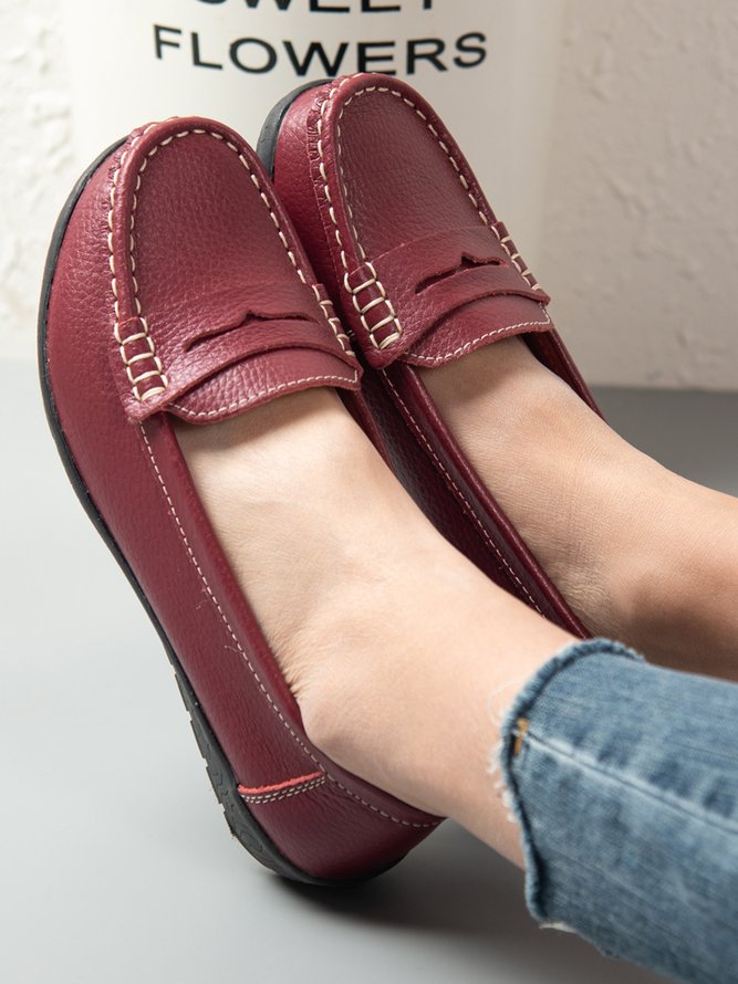 Retro Flache Schuhe