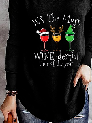 Es ist Die Most Wine-derful Zeit der Die Jahr Weihnachten T-Shirt