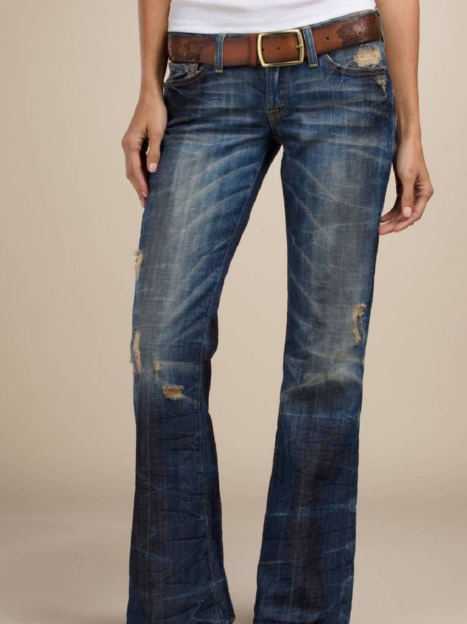 Regelmäßige Passform Denim Jeans