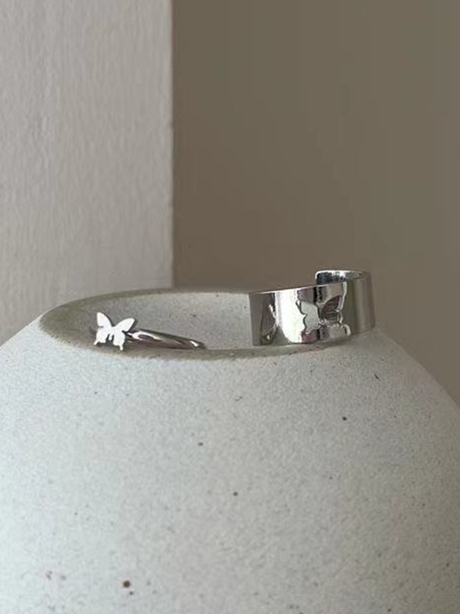 Metall Schmetterling Ring