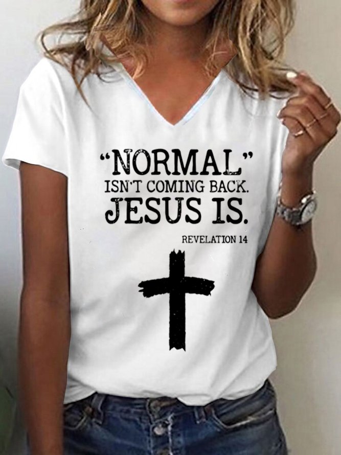 Lässige T-Shirts mit Buchstabe Print