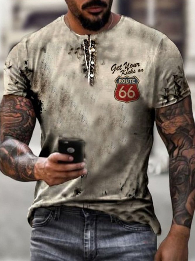 Baumwolle Rundhals Shirts & Blusen