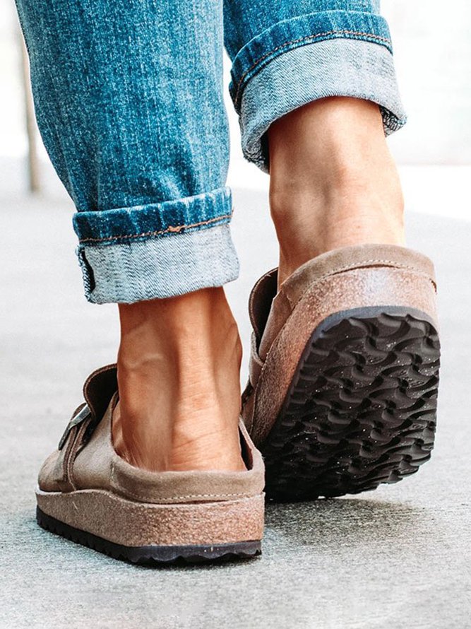 Damen Lässige Bequeme  Slip-On Sandale