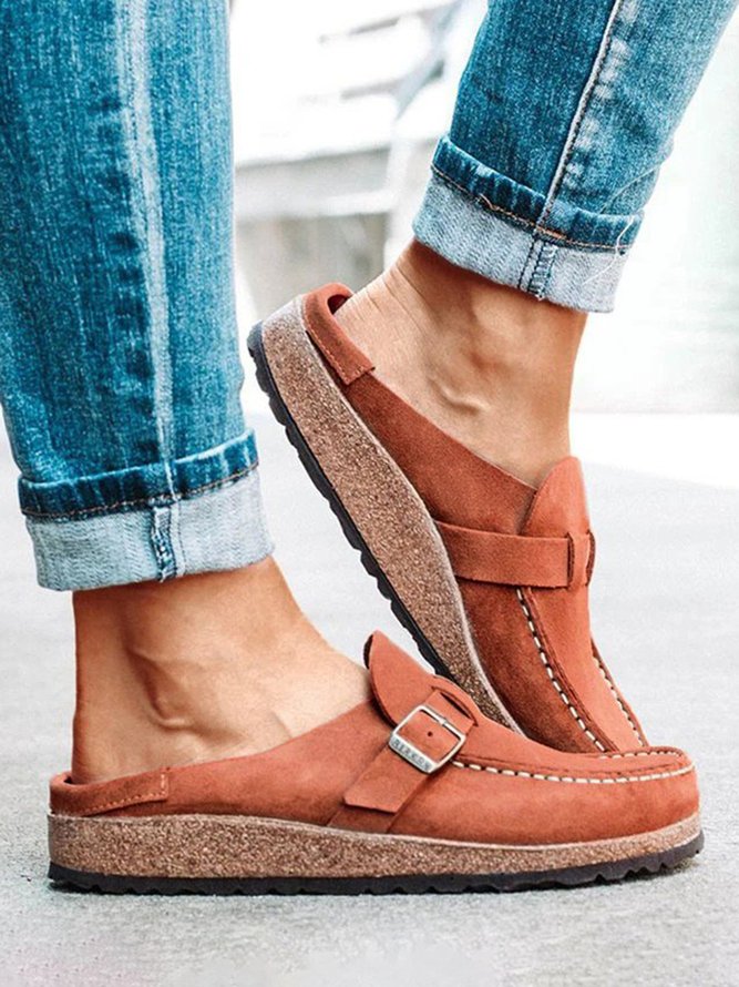 Damen Lässige Bequeme  Slip-On Sandale