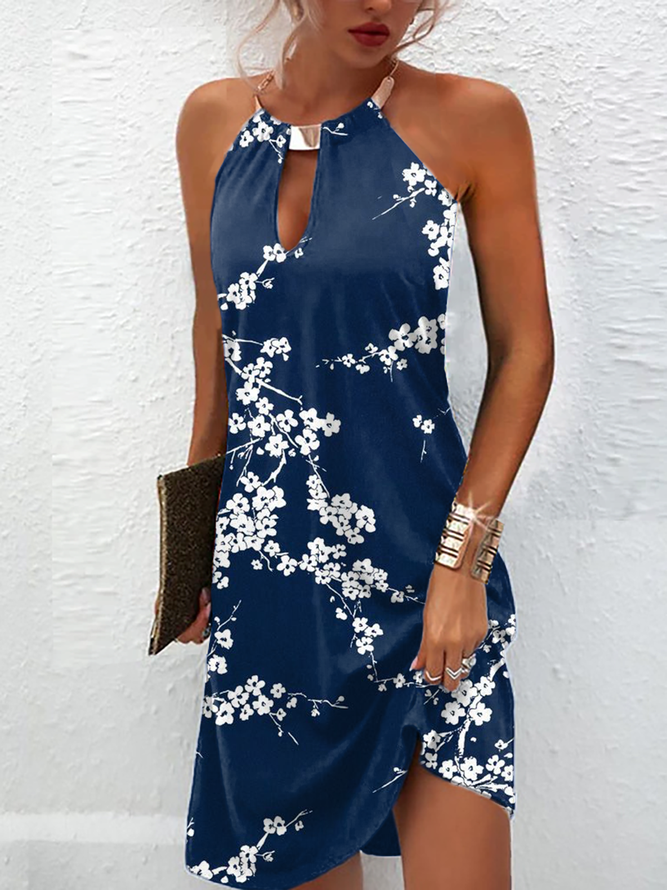 Neckholder ärmelloses Kleid elegant Partykleid Große Größen Noracora