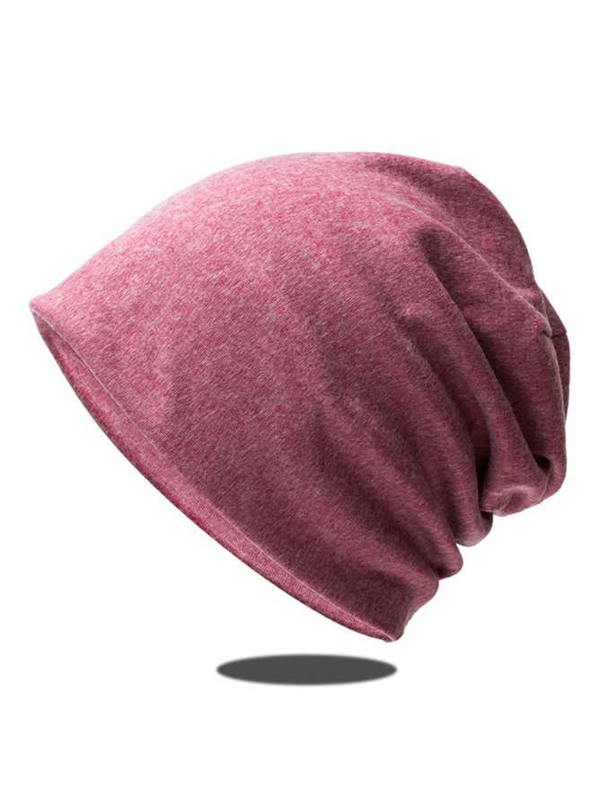 Herbst Winter Unifarben Farbe All-Match Pullover Hut Behalten Warm Winddicht Hut