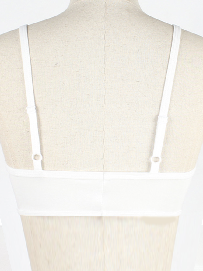 Spitze Straps-BH reine Farbe Noracora