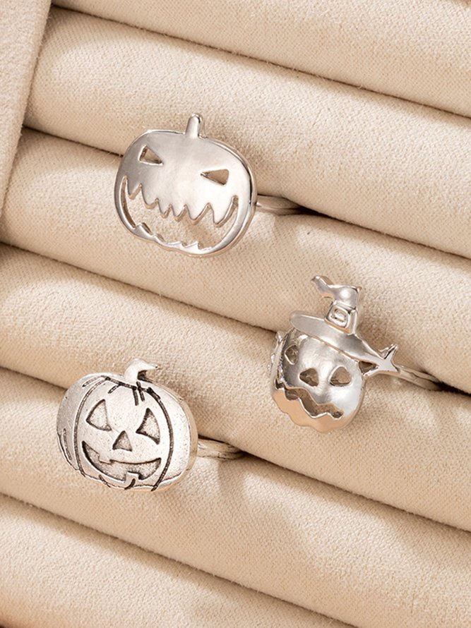 Damen Alle Jahreszeiten Party Halloween Metall Party Metall Bestseller Ring Set Ring