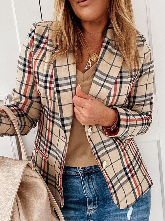 Schalkragen Hahnentritt Blazer