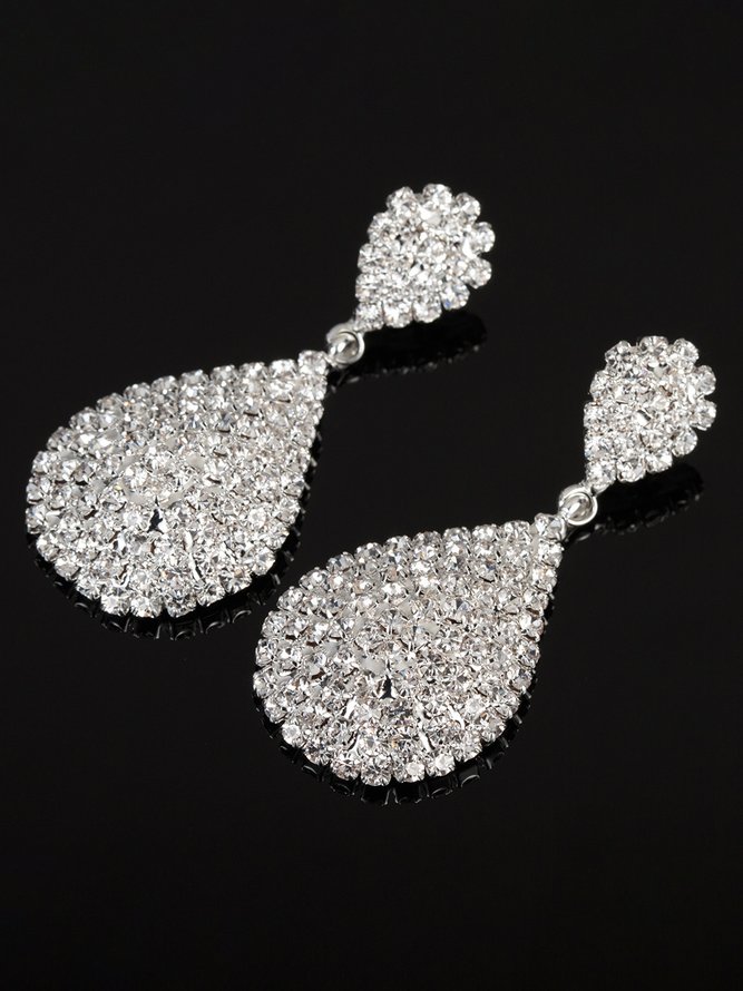 Elegant volle Deckung Diamant Cropped Fallen Ohrringe Party Ohrringe