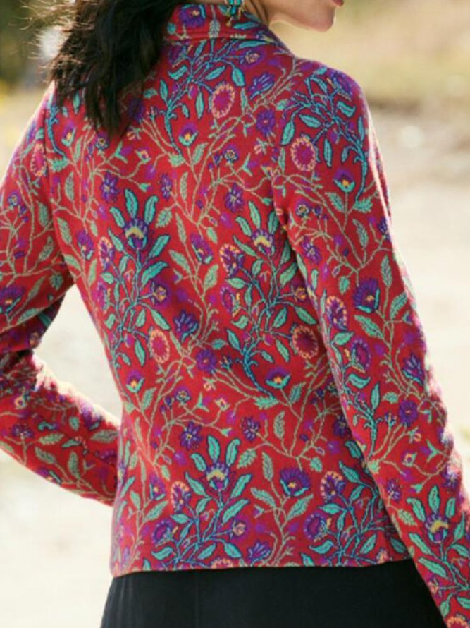 Wolle Schalkragen Weit Blazer