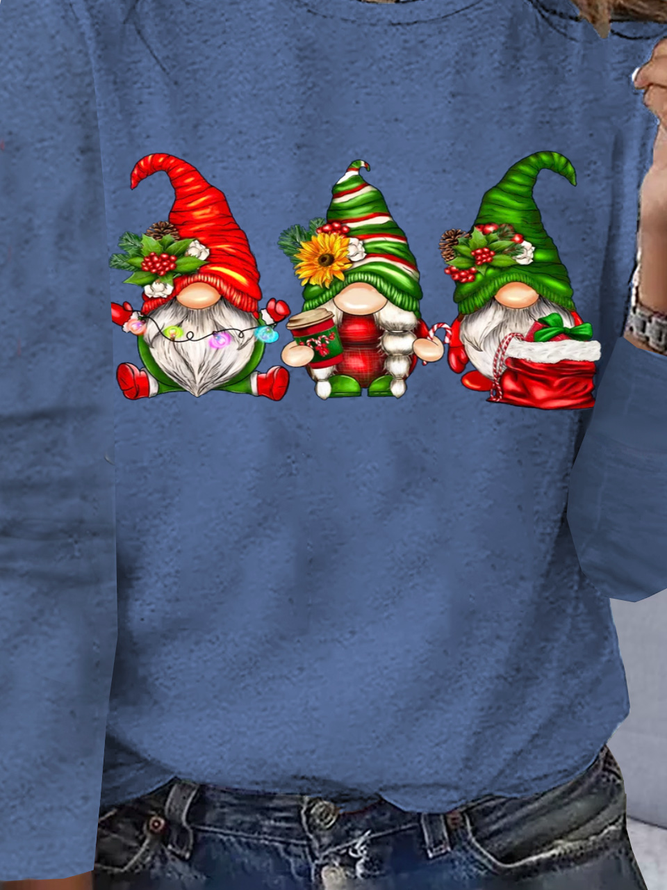 Weihnachten Jersey Lässig T-Bluse