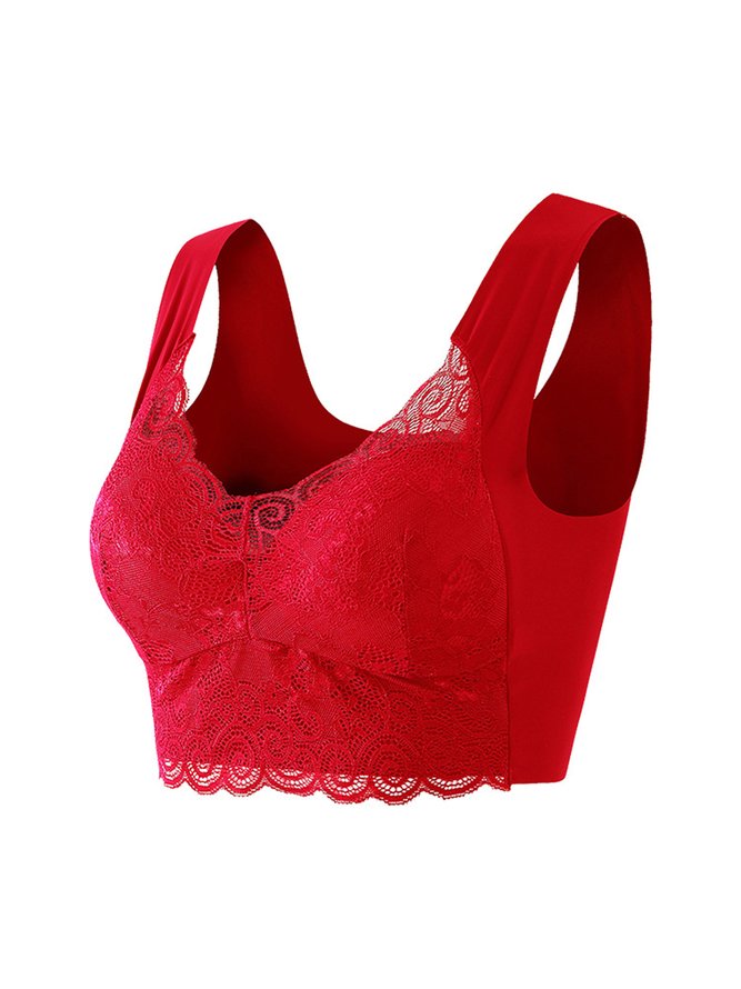 Damen Push-up Seite Brüste Nahtlose BHs Große Größen