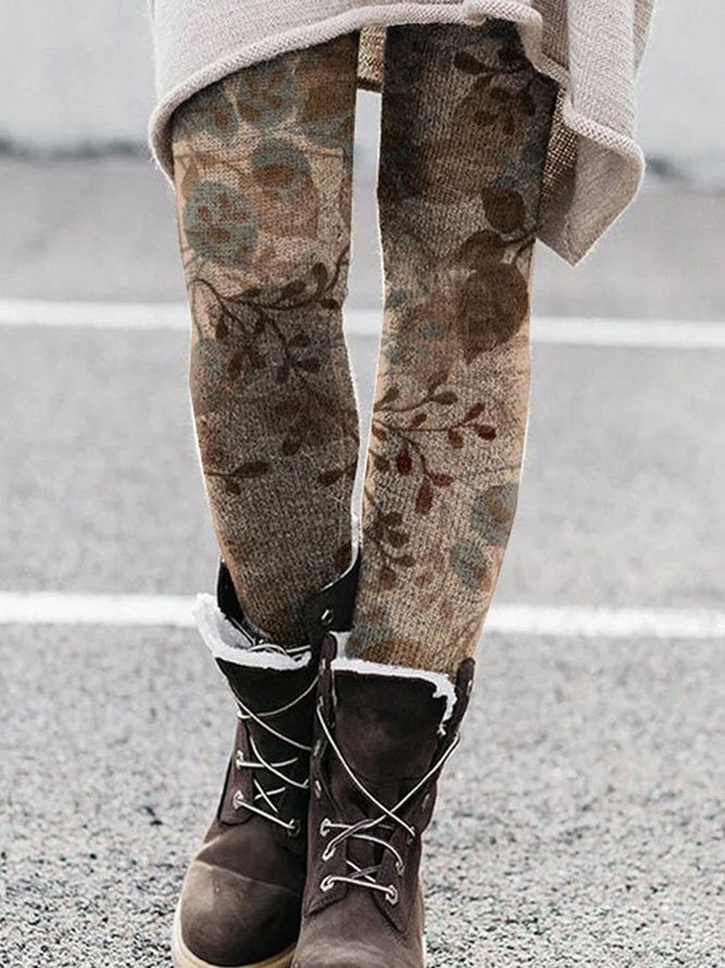 Jersey Lässig Leggings