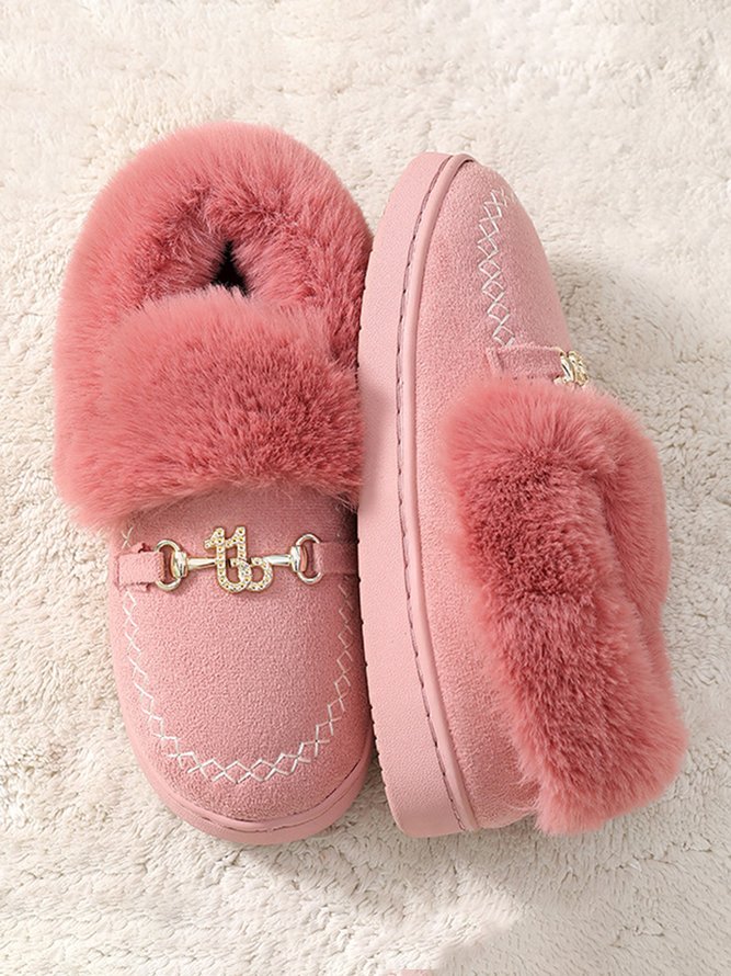Metall Plüsch Warm Zuhause Schuhe Schnee Schuhe