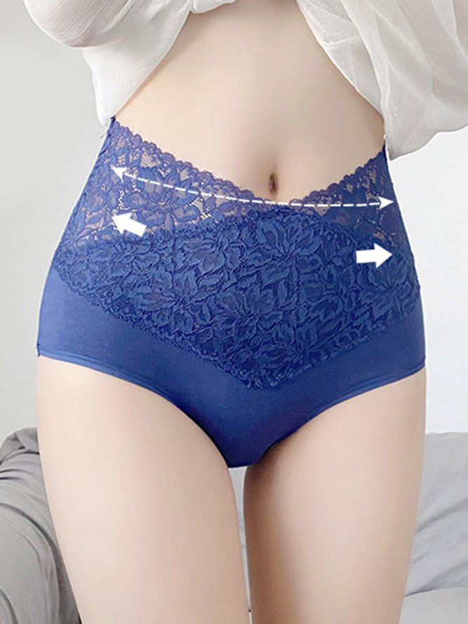 Spitze Höschen Abdomen Hüfte Heben Hohe Taille Große Größen Noracora
