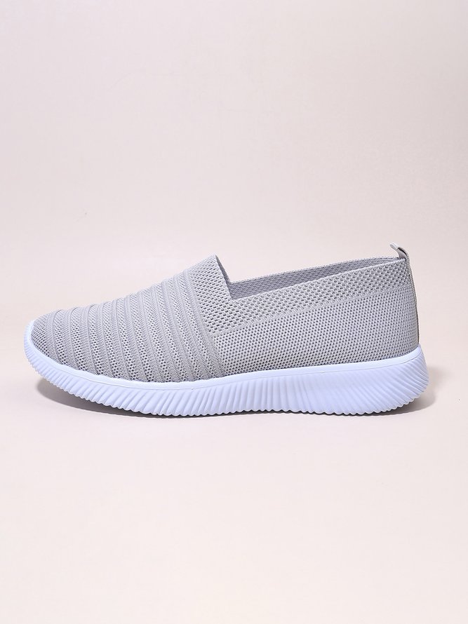 Große Größen Atmungsaktiv Slip On Sport Sneakers