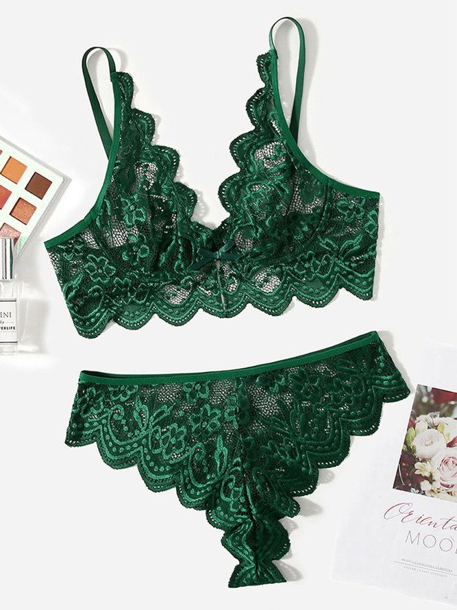 Valentinstag Spitze Perspektive Sexy Dessous Set Große Größen
