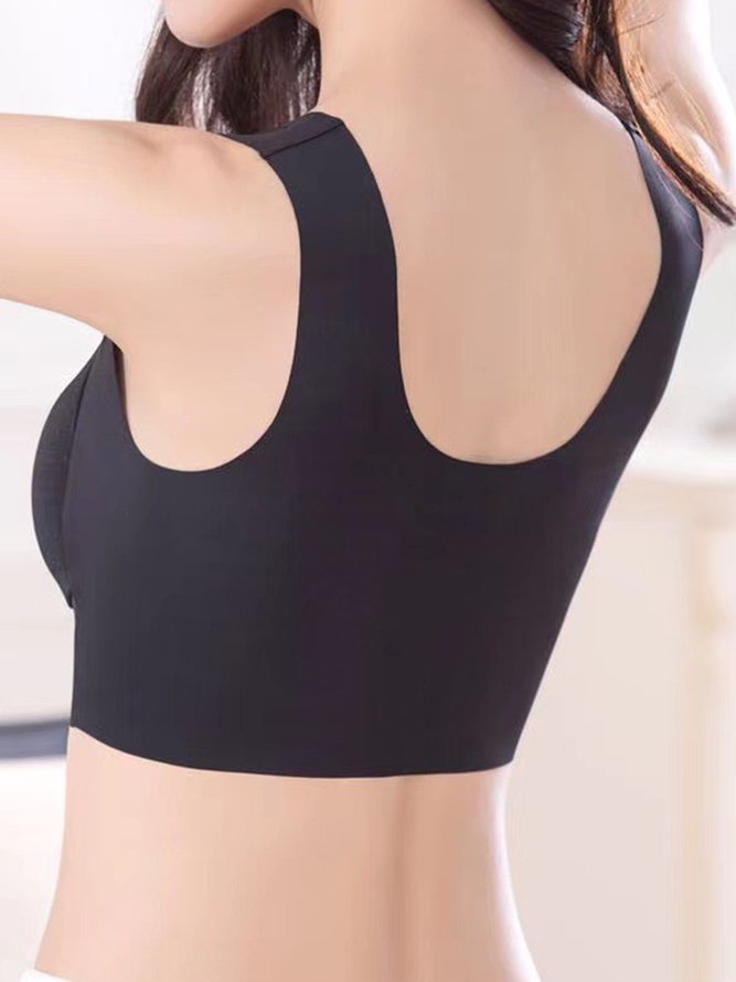 Spitze Atmungsaktiv Tanktop Oberteile BH Nein Verfolgen Schlafen Unterwäsche Große Größen