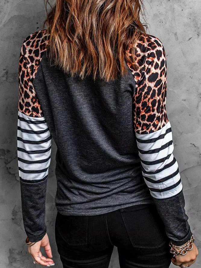 Lässig Leopard T-Shirt