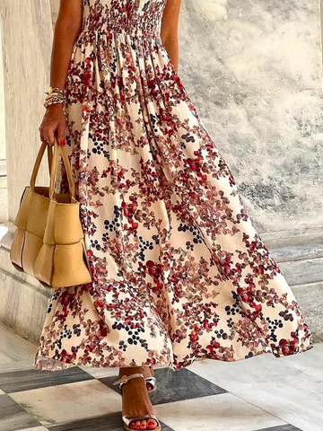 Trägerlos Urlaub Kleid