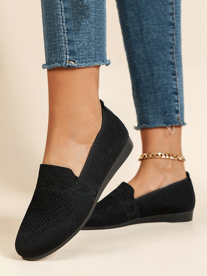 Damen Atmungsaktiv Textil Flach Schuhe