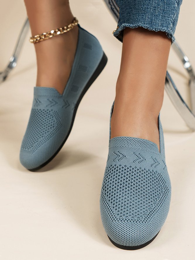 Damen Atmungsaktiv Textil Flach Schuhe