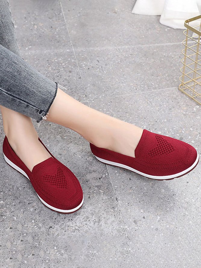 Weich Bequem Leicht Flyknit Slip-On Sneakers