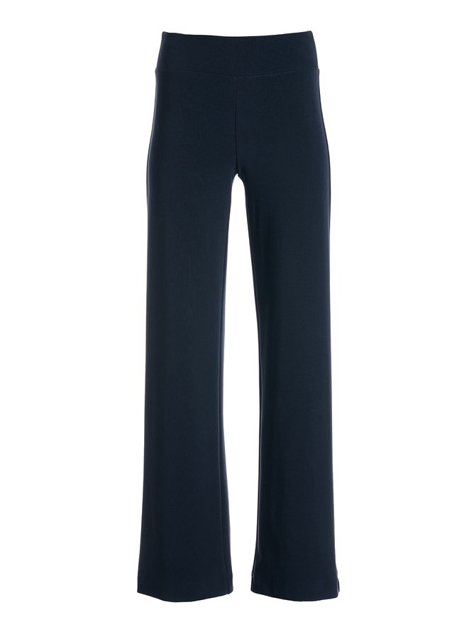 Lässig Weit Jersey Unifarben Hose