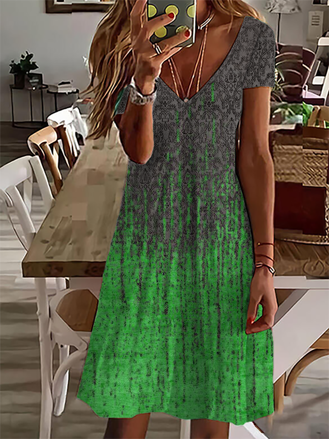 Lässig Ethnisch Kleid