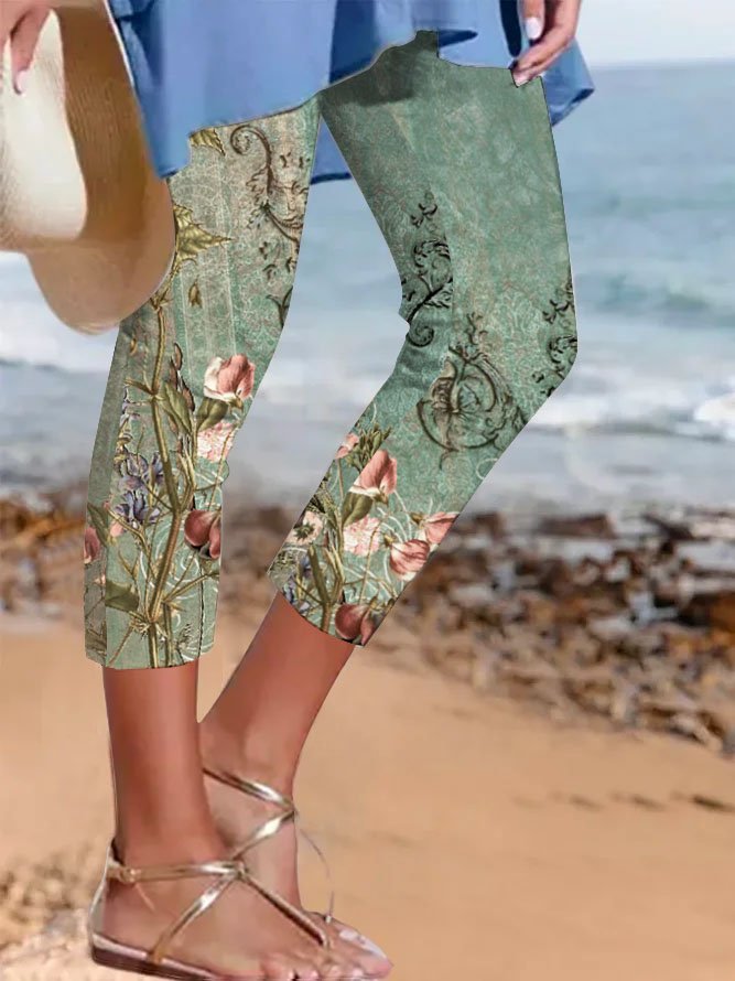 Jersey Regelmäßige Passform Lässig Leggings