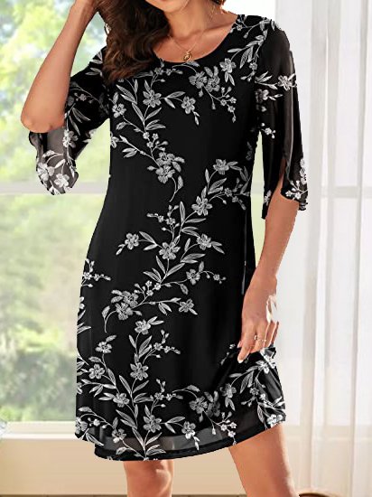 Chiffon Weit Urlaub Kleid
