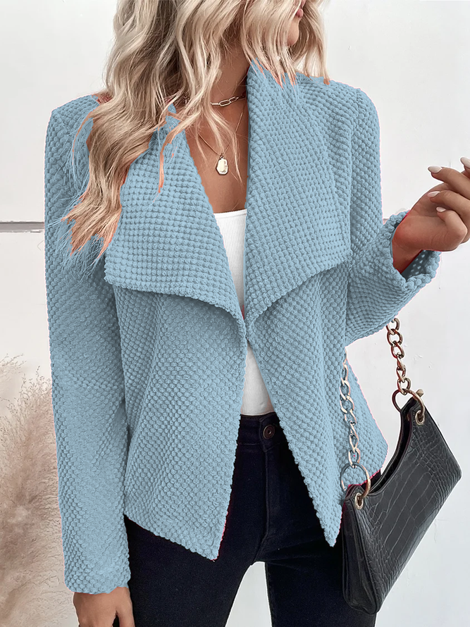 Schalkragen Lässig Jacke