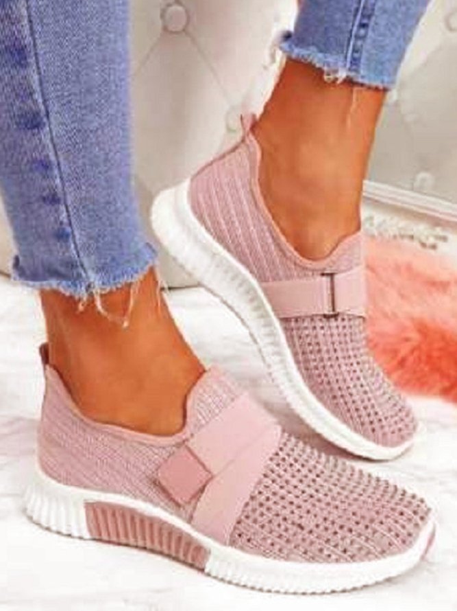 Strass Flyknit Atmungsaktiv Oberer, höher Sneakers
