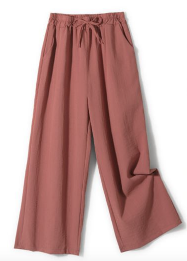 Lässig Unifarben Knöchelhose Tunnelzug Hose
