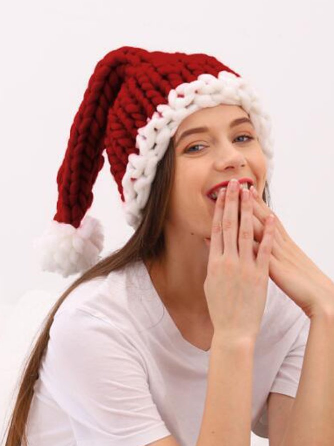 Unisex Geflochten Weihnachten Weihnachtsmann Hut