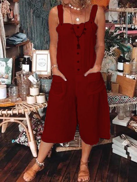 Lässige Jumpsuits mit Taschen