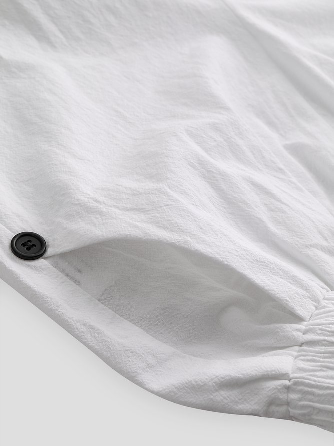 Reine Farbe Hose Lässiges Design Noracora