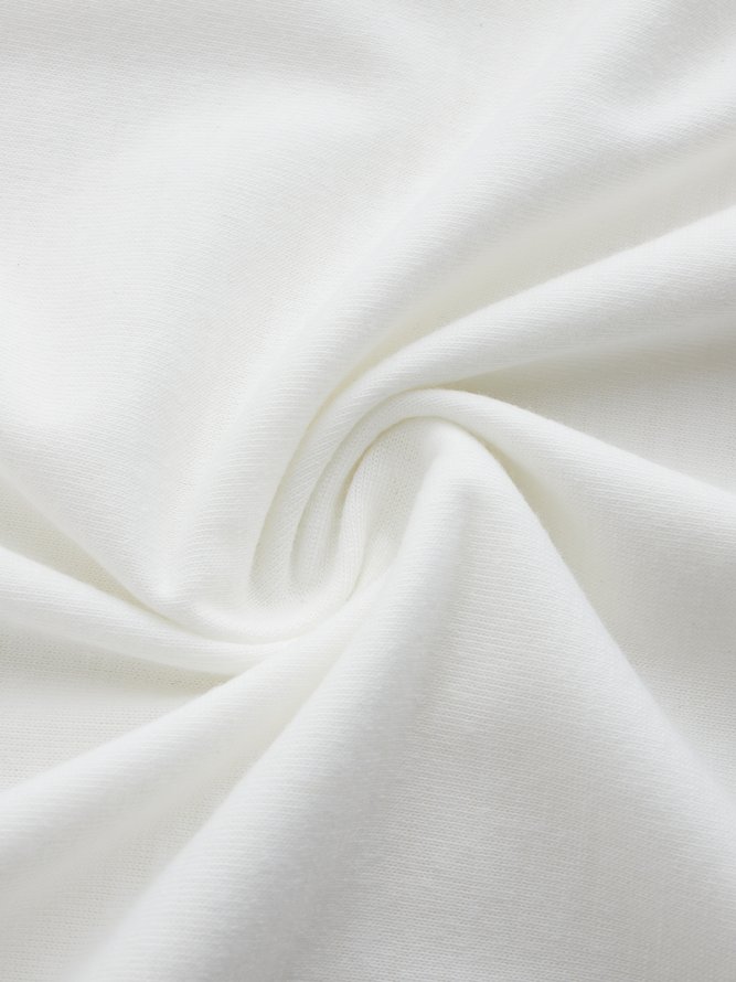 Lässig Polyester Rundhals Lang Kleid mit Mantel Set