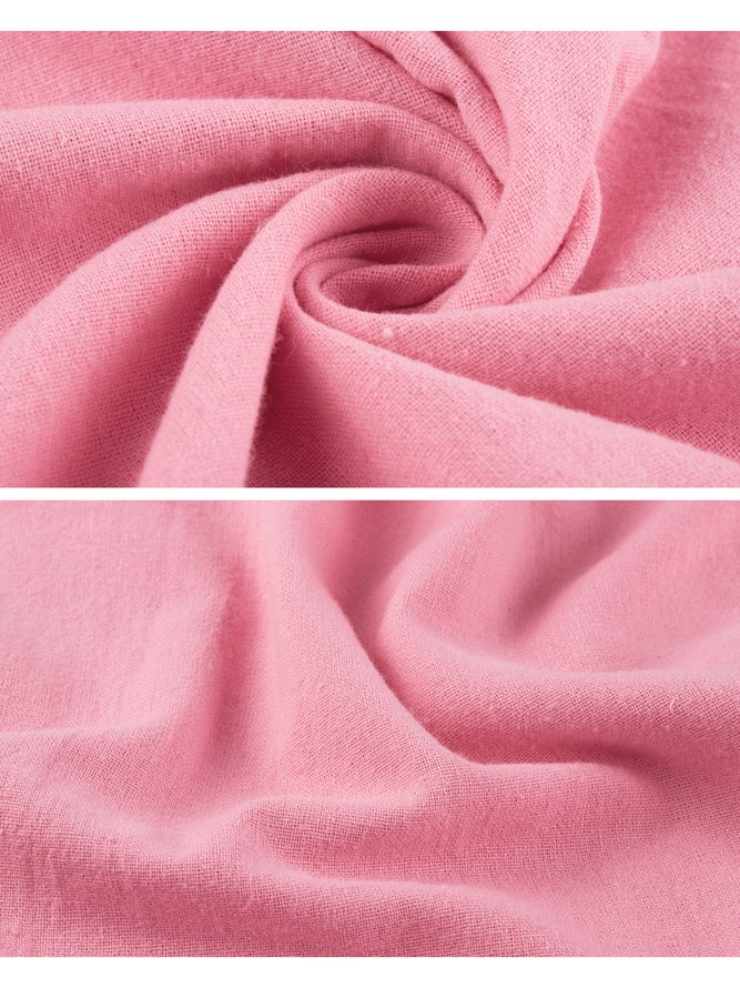 Pink Weite Bluse mit Kurzarm