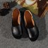 Damen Patchwork/Slippers aus Leder mit Große Größen