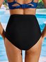 Einfach Unifarben Bikini Unterseite