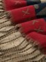 Ethnisch Retro Schal römisch Streifen Muster Franse Schal