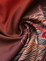 Hemdkragen Langarm Farbverlauf Regelmäßig Mikroelastizität Weit Bluse für Damen