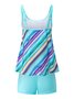 Abstrakt Print Tankinis Zwei-St. Set Rundhals Noracora