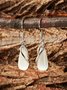 Wassertropfen Edelstein Geometrisch Linie Ohrringe Pendler Schmuck