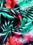 Blumen Print Badeanzug Zweiteiliges Set V-Ausschnitt Urlaub Noracora