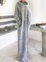 Retro Wasserfallausschnitt Kleider aus Baumwollgemisch